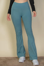 Wide waistband flare leg pants | Mixtshop LLC