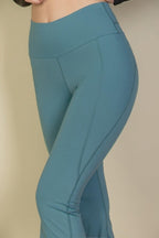 Wide waistband flare leg pants | Mixtshop LLC