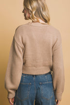Mid cropped flower cardigan | Mixtshop LLC