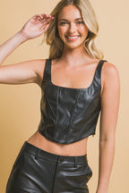 Faux leather corsetry | Mixtshop LLC