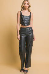 Faux leather corsetry | Mixtshop LLC