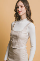 Faux leather corsetry | Mixtshop LLC