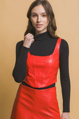 Faux leather corsetry | Mixtshop LLC