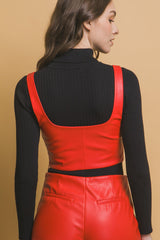 Faux leather corsetry | Mixtshop LLC
