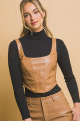 Faux leather corsetry | Mixtshop LLC