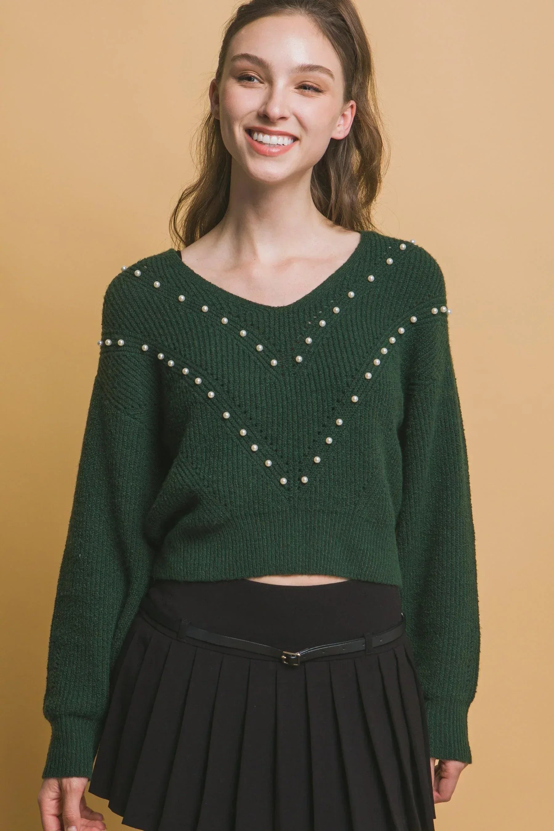 Pearl details sweater | Mixtshop LLC Main image