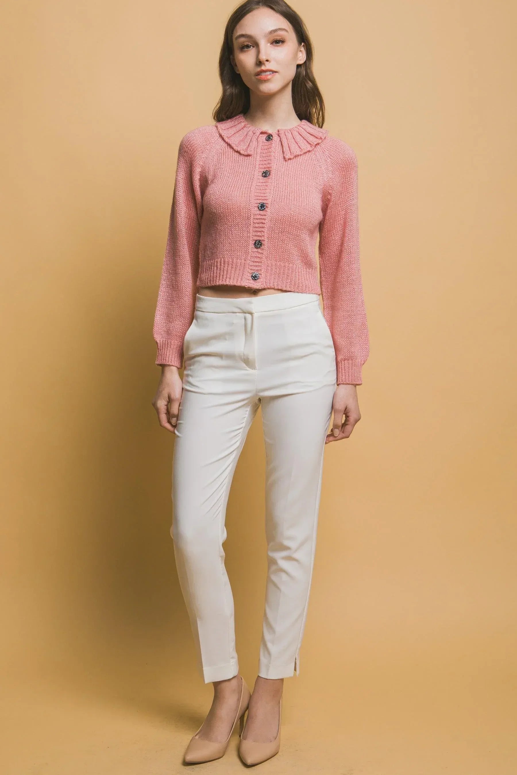 Short collard sweater Secondary image