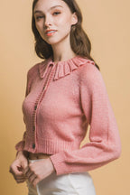 Short collard sweater | Mixtshop LLC