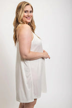 V-neck slip dress with adjustable straps | Mixtshop LLC