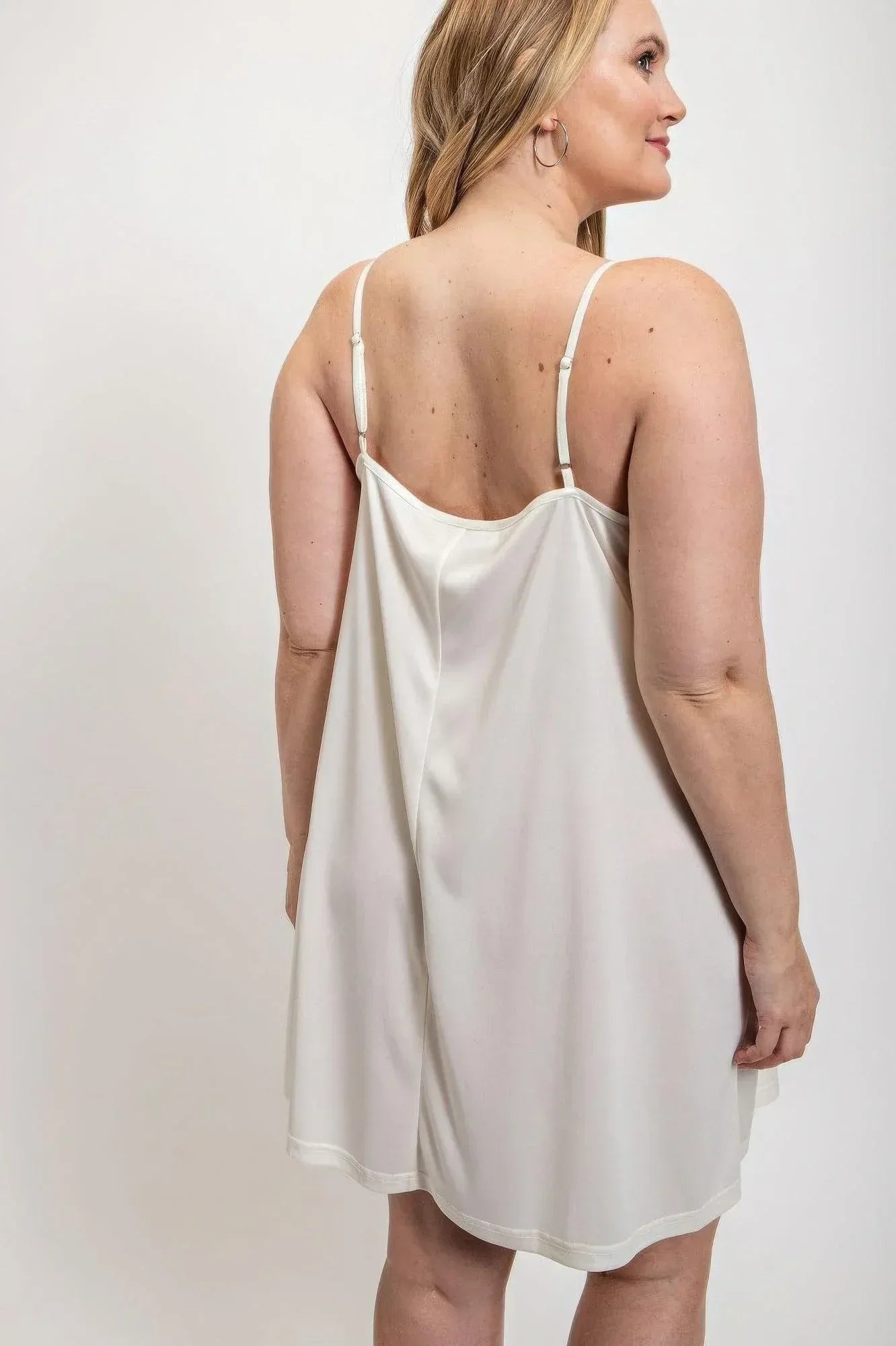 V-neck slip dress with adjustable straps | Mixtshop LLC