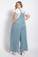 Pintuck detail overall with side pockets | Mixtshop LLC