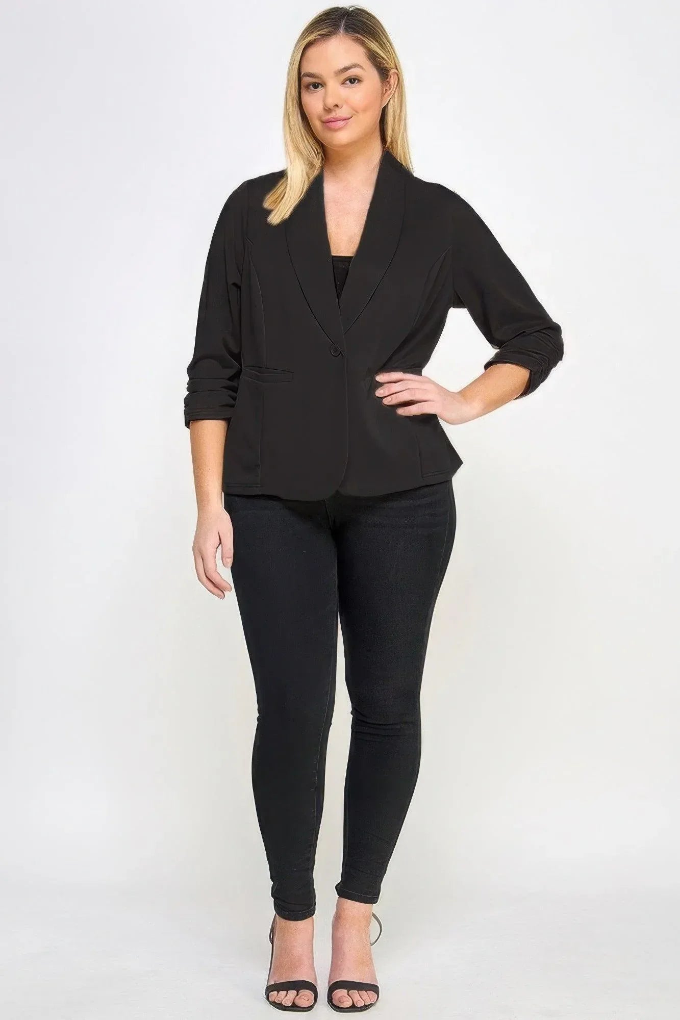 Techno Scuba Blazer W/pockets | Mixtshop LLC