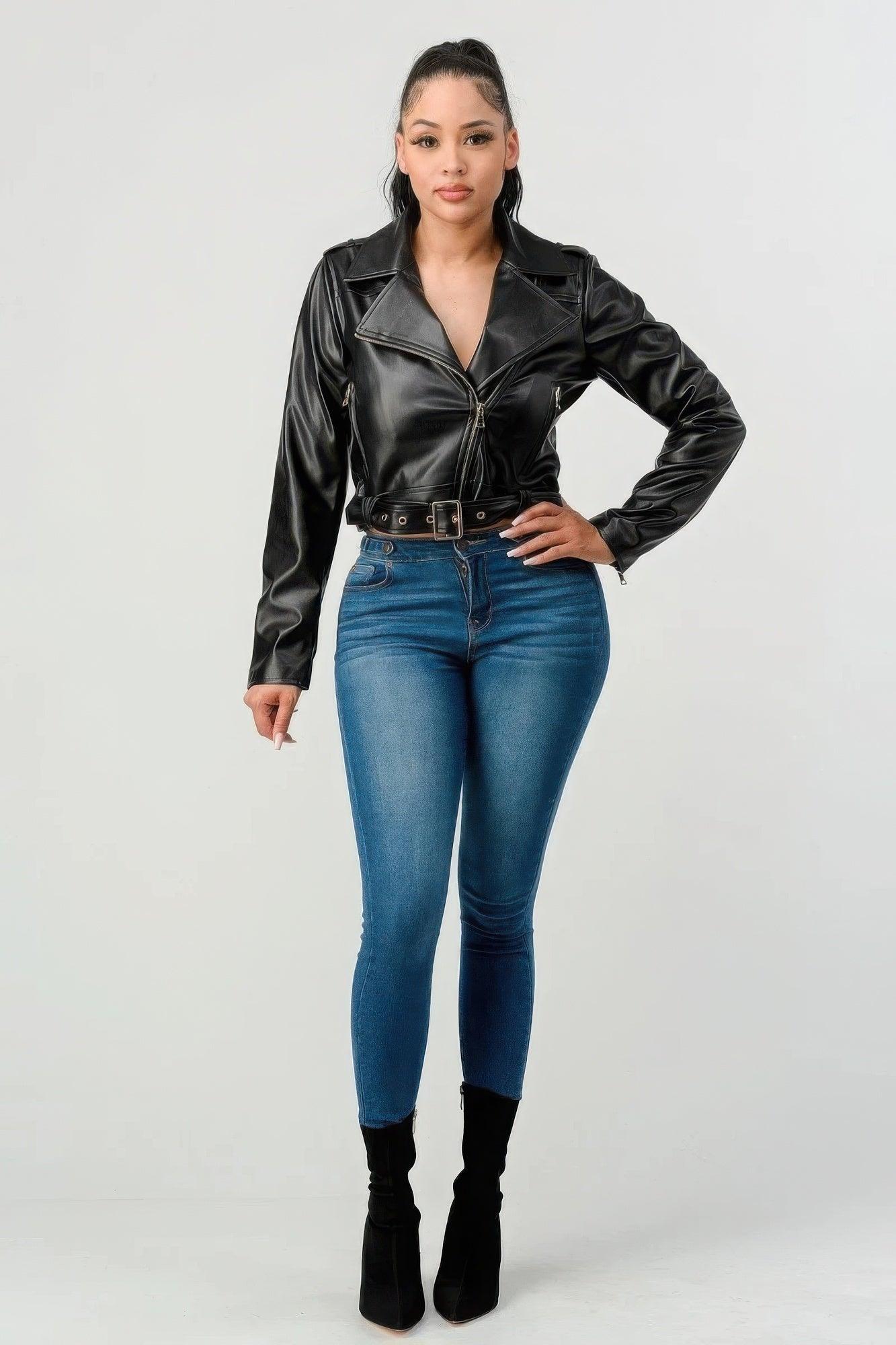 Pu Leather Jacket | Mixtshop LLC