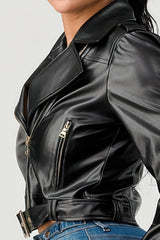 Pu Leather Jacket | Mixtshop LLC