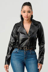 Pu Leather Jacket | Mixtshop LLC