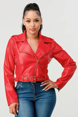 Pu Leather Jacket | Mixtshop LLC