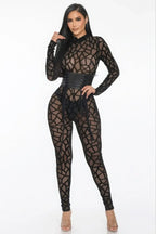 Geometric Printed Jersey Jumpsuit | Mixtshop LLC