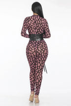 Geometric Printed Jersey Jumpsuit | Mixtshop LLC