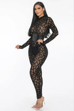Geometric Printed Jersey Jumpsuit | Mixtshop LLC