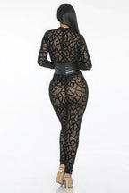 Geometric Printed Jersey Jumpsuit | Mixtshop LLC