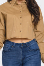 Bling Denim Button Down Shirt | Mixtshop LLC