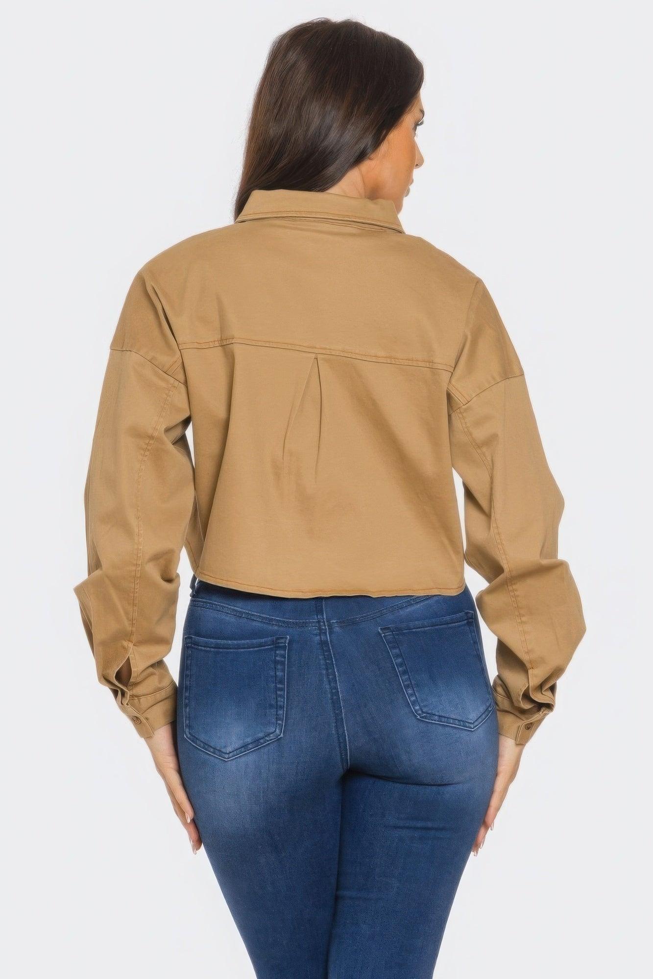 Bling Denim Button Down Shirt | Mixtshop LLC
