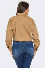 Bling Denim Button Down Shirt | Mixtshop LLC