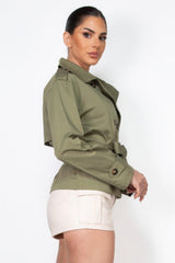 Double-breasted Waist-tie Trench Coat | Mixtshop LLC