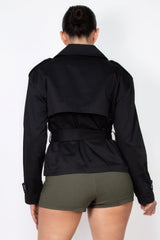 Double-breasted Waist-tie Trench Coat | Mixtshop LLC