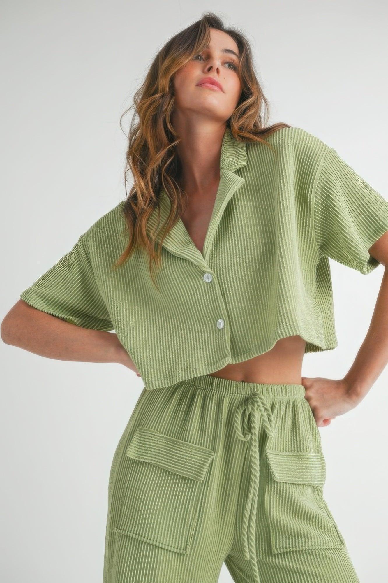 Button Up 2 Piece Set | Mixtshop LLC