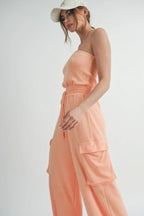 Tube Top Jumpsuit Romper | Mixtshop LLC
