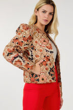 Zip Up Multi-print Jacket | Mixtshop LLC