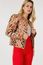 Zip Up Multi-print Jacket | Mixtshop LLC