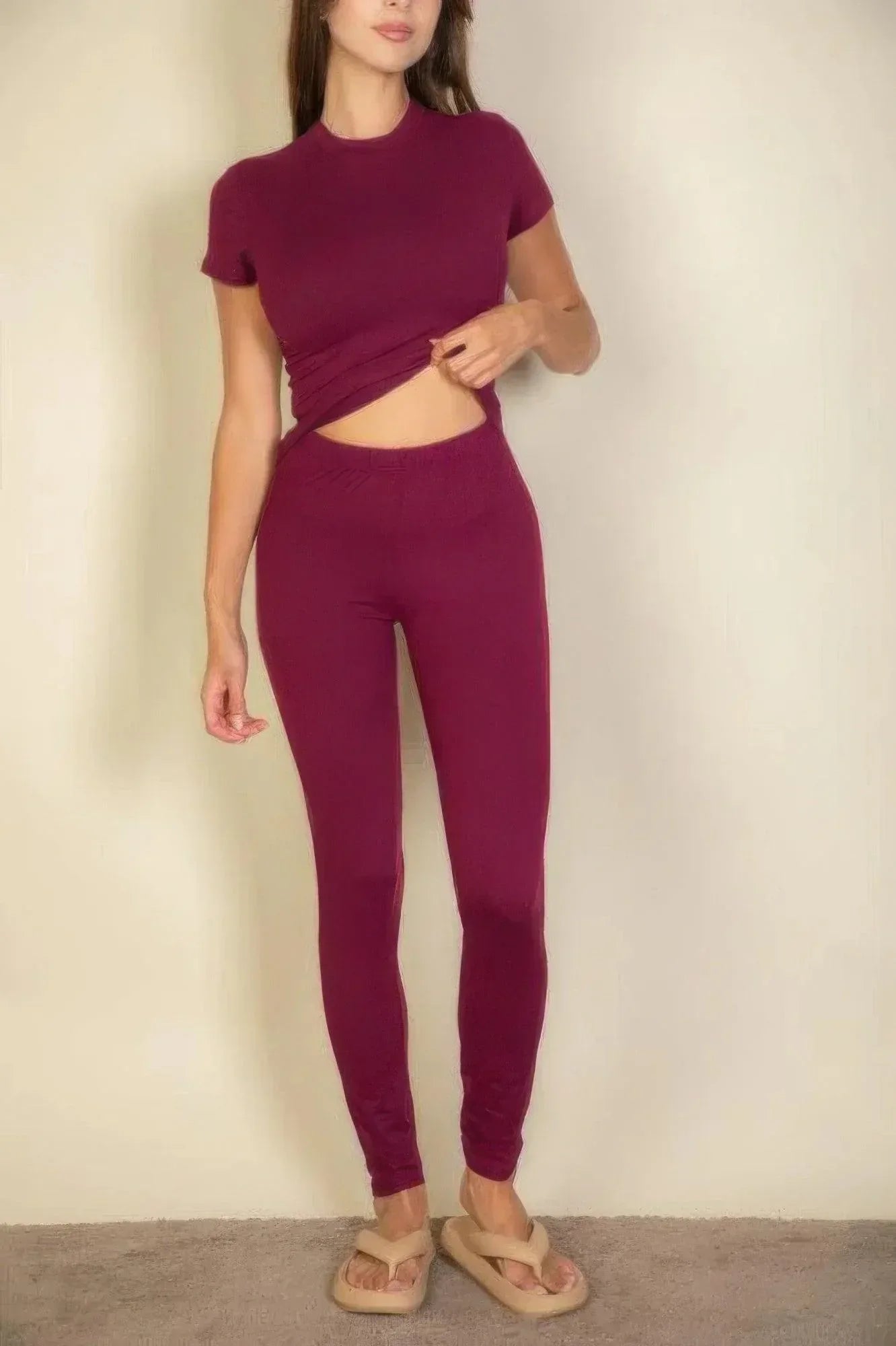 Basic Solid Leggings | Mixtshop LLC Main image