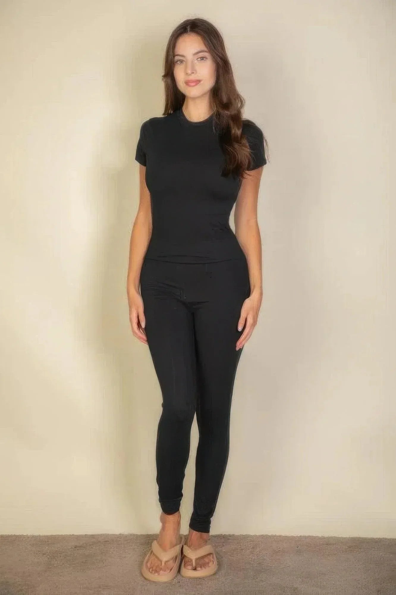 Basic Solid Leggings Secondary image