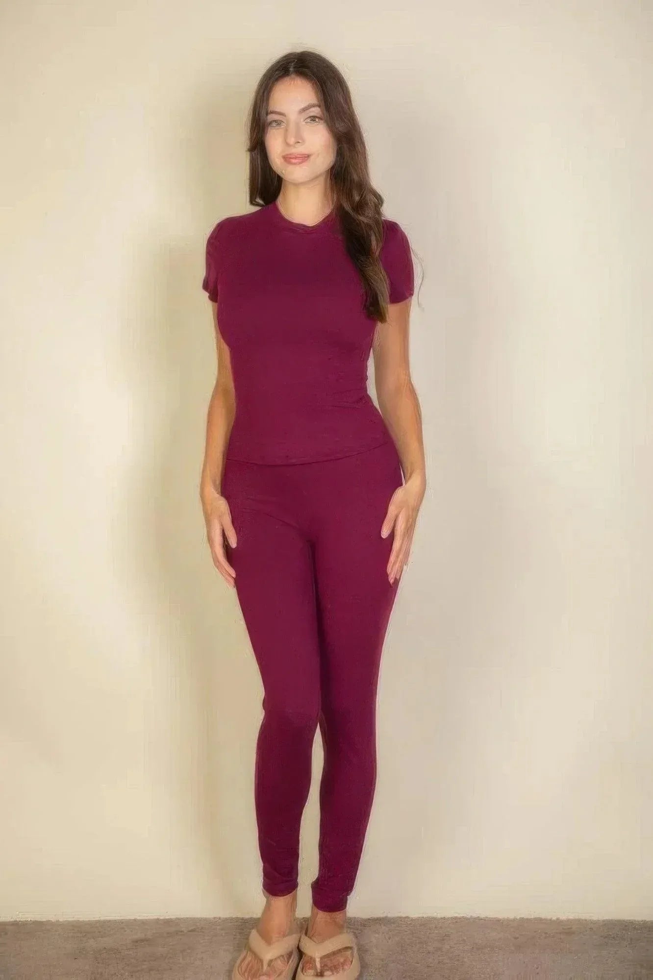 Basic Solid Leggings Secondary image