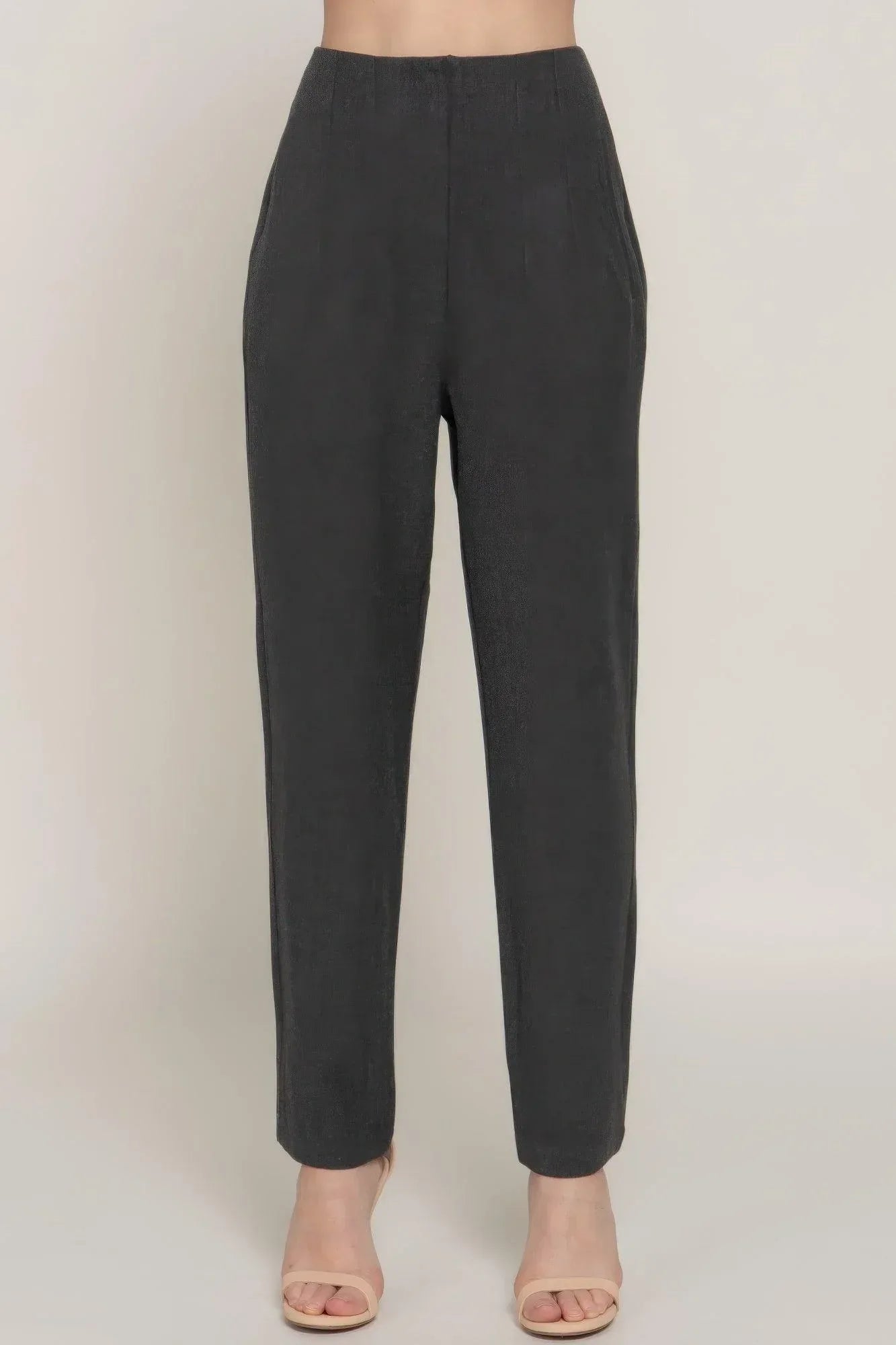 High Waist Pintuck Detail Long Pants | Mixtshop LLC Main image