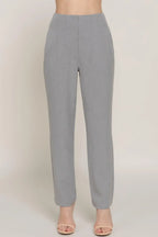 High Waist Pintuck Detail Long Pants | Mixtshop LLC