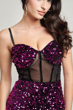 Cecily Teddy Velvet Corset Maxi Dress | Mixtshop LLC