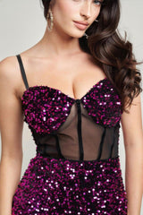 Cecily Teddy Velvet Corset Maxi Dress | Mixtshop LLC