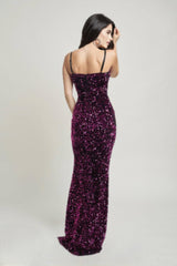 Cecily Teddy Velvet Corset Maxi Dress | Mixtshop LLC