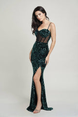 Cecily Teddy Velvet Corset Maxi Dress | Mixtshop LLC