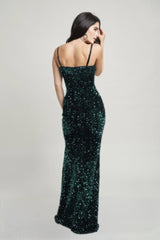 Cecily Teddy Velvet Corset Maxi Dress | Mixtshop LLC