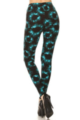 Tie Dye Rinted, Full Length, High Waisted Leggings | Mixtshop LLC