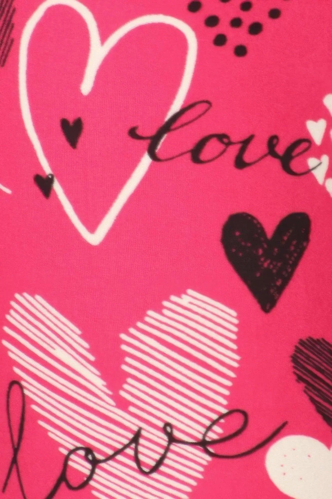 Heart Prints Printed, High Waisted Leggings | Mixtshop LLC
