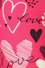 Heart Prints Printed, High Waisted Leggings | Mixtshop LLC