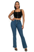 Zip-up square neck crop top | Mixtshop LLC