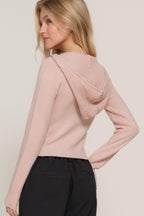 2-way zip closure sweater hoodie cardigan | Mixtshop LLC