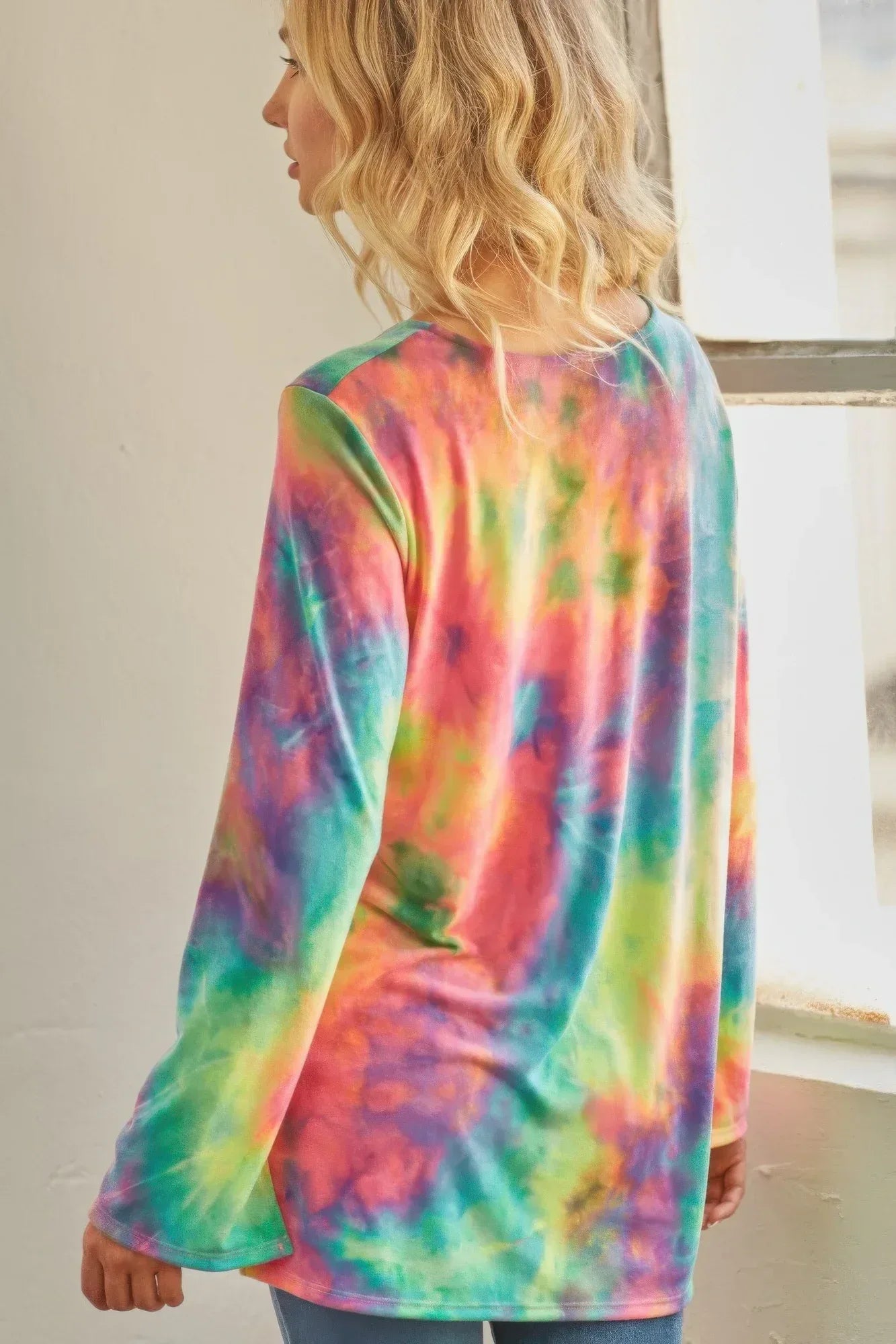 Tie-dye Cage Hi-low Top | Mixtshop LLC