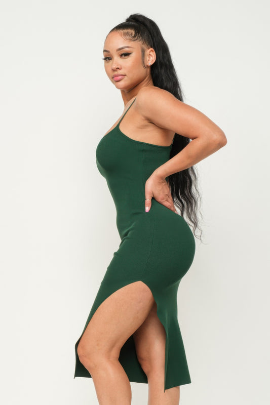 Side Slit Cami Dress | Mixtshop LLC